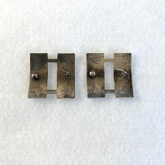 VTG Sterling Silver 925 WW2 Shold-R-Form Military US Army Captain Insignia Pins - Picture 4 of 16